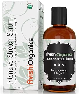 Stretch Mark Oil – Organic & Intensive | Luxurious Belly Oil For Pregnancy & Postpartum| Stretch Serum With Clinically Proven Ingredients Such As Gotu Kola & Helichrysum