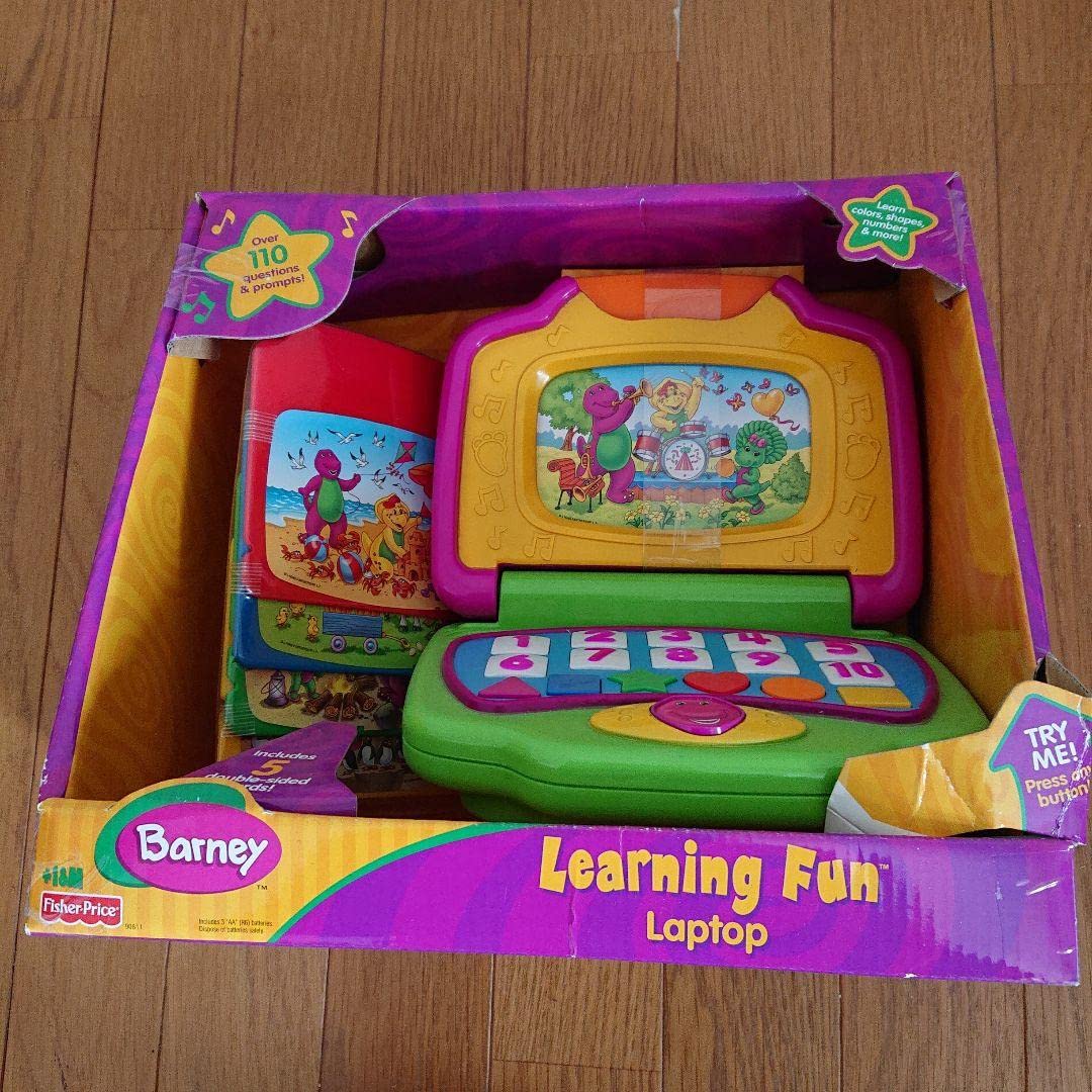 Amazon.co.jp: Barney バーニー Learning Fun Laptop : おもちゃ