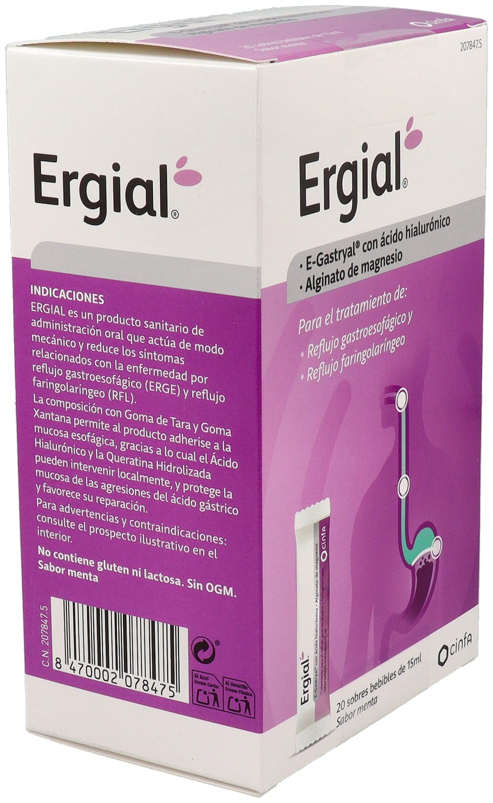 Ergial 20 Sobre Bebibles 15Ml