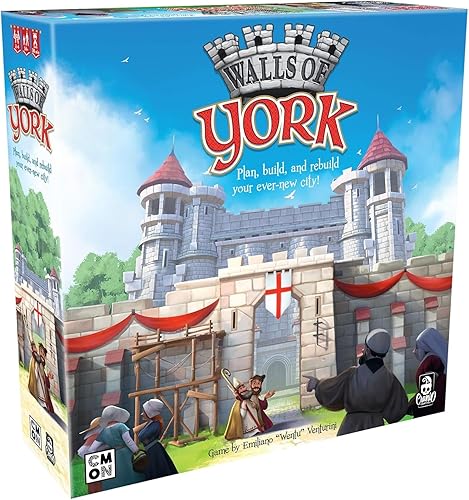 Walls of York - Juego de mesa | Juego de estrategia para adolescentes y adultos | Juego de mesa de aventura | Divertido juego de mesa familiar | A