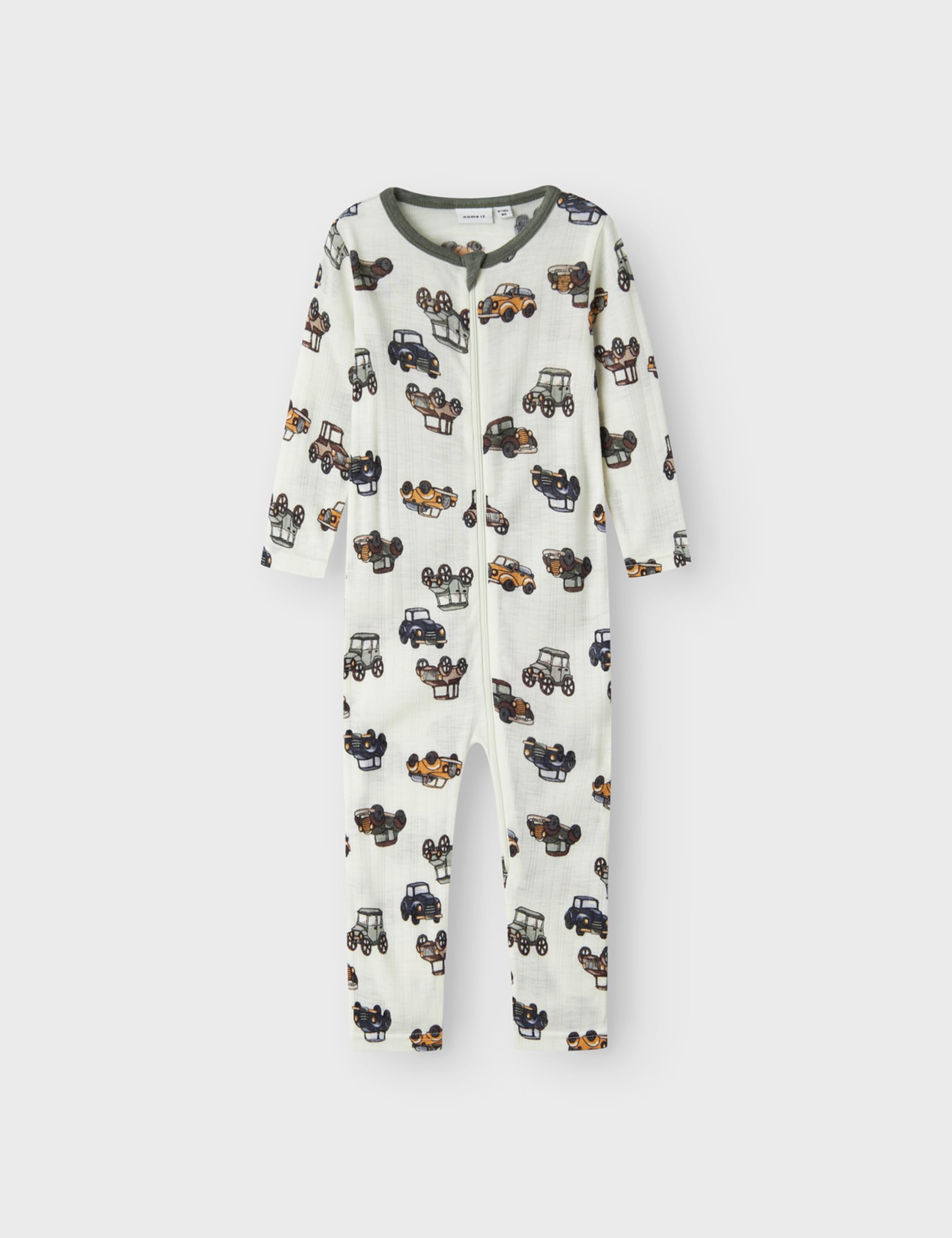 NAME IT Śpiochy Niemowlęta - chłopcy Nbmwang Wool Needle Nightsuit Noos