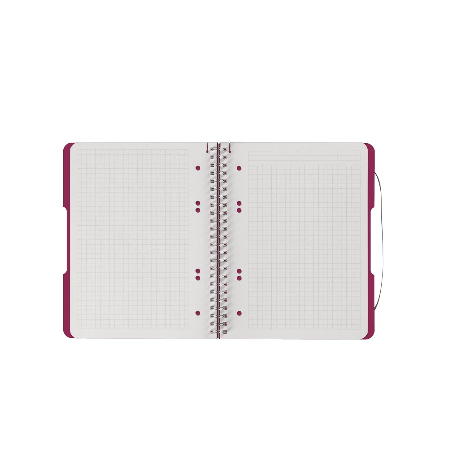 Herlitz A5 to Go Spiral Pad - Berry (80 Sheets)      Office Product