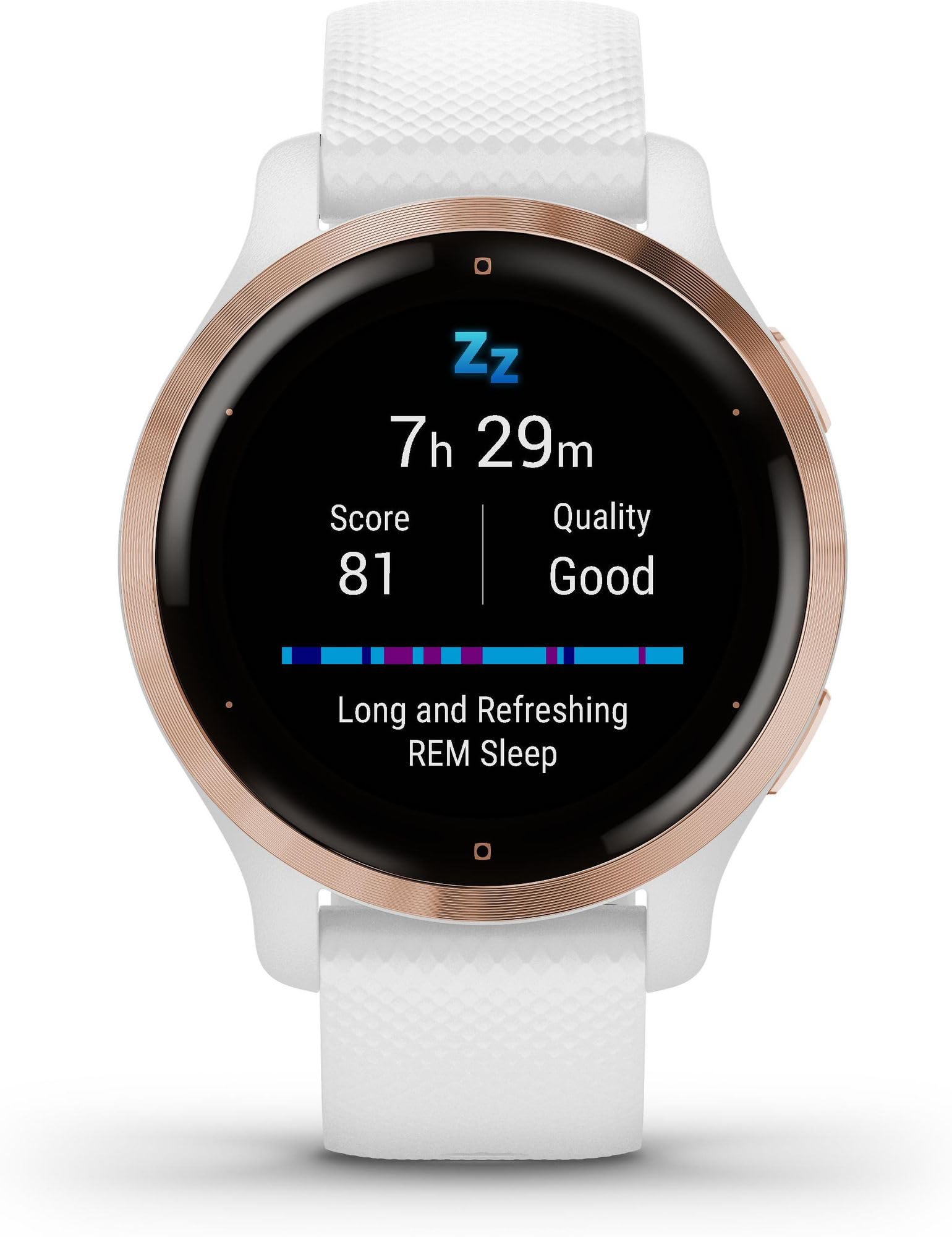 Garmin Venu 2S – schlanke GPS-Fitness-Smartwatch mit ultrascharfem 1,1“ AMOLED-Touchdisplay, Gesundheitsfunktionen, über 25 vorinstallierten Sport-Apps, Music Pay