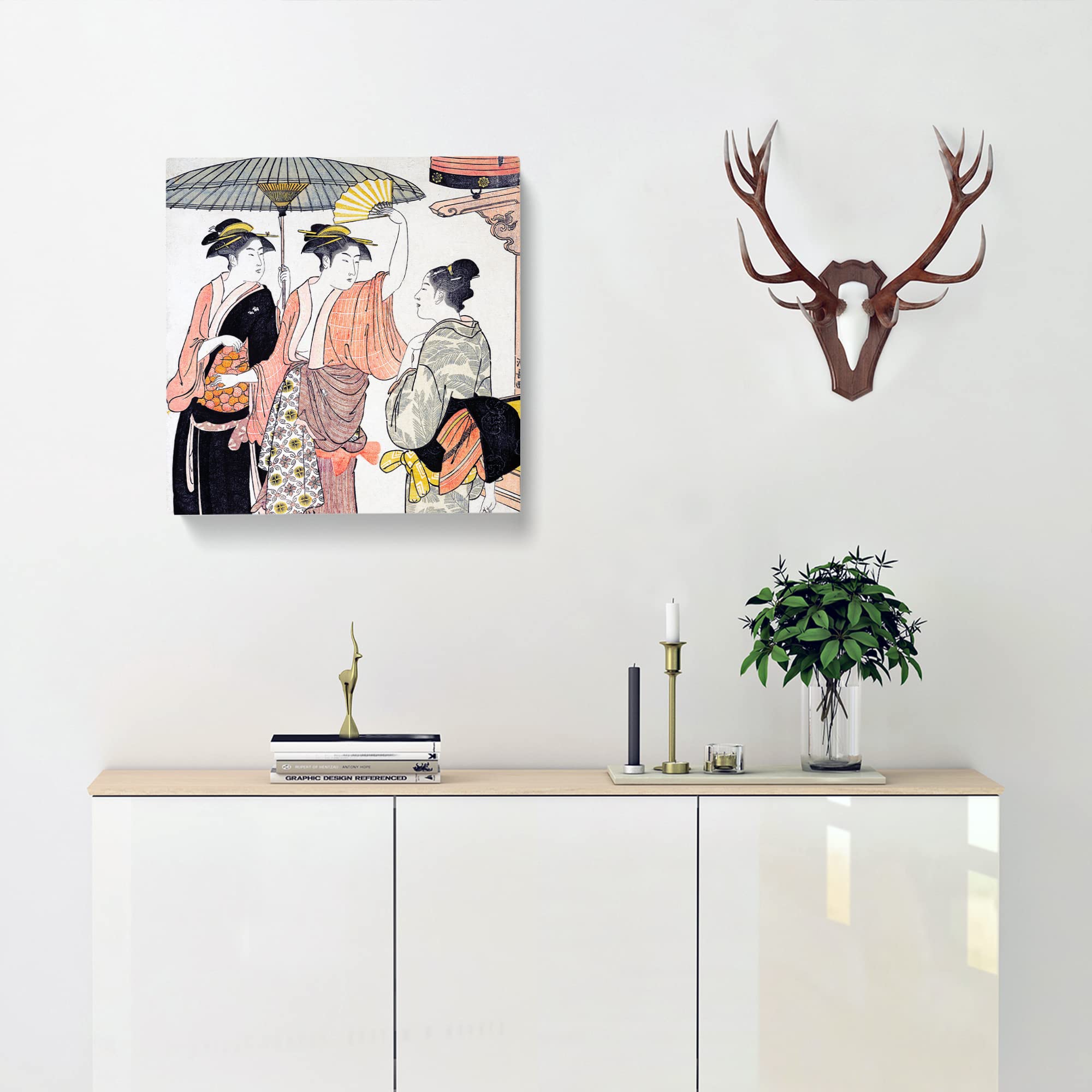 Southern Pleasure District by Torii Kiyonaga Canvas Print, Mixed, 35L x 35W cm - Image 2