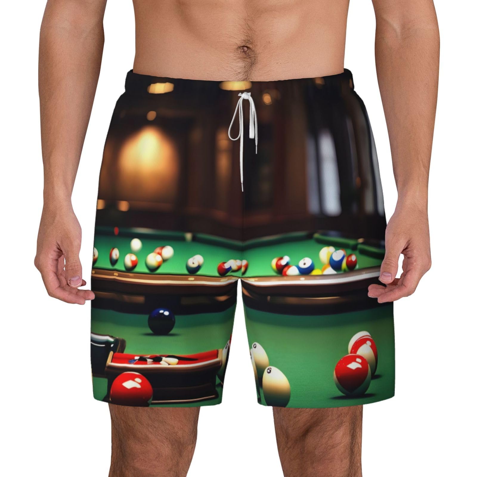 Short de bain respirant et séchage rapide à motif billard - 8