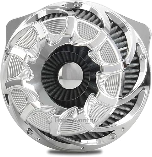 Happy-motor Kits de filtro de limpiador de aire cromado Drift para Harley 2008-2016 FLHR Road King FLHX Street Glide FLTR 2016-2017 FLS Softail Slim