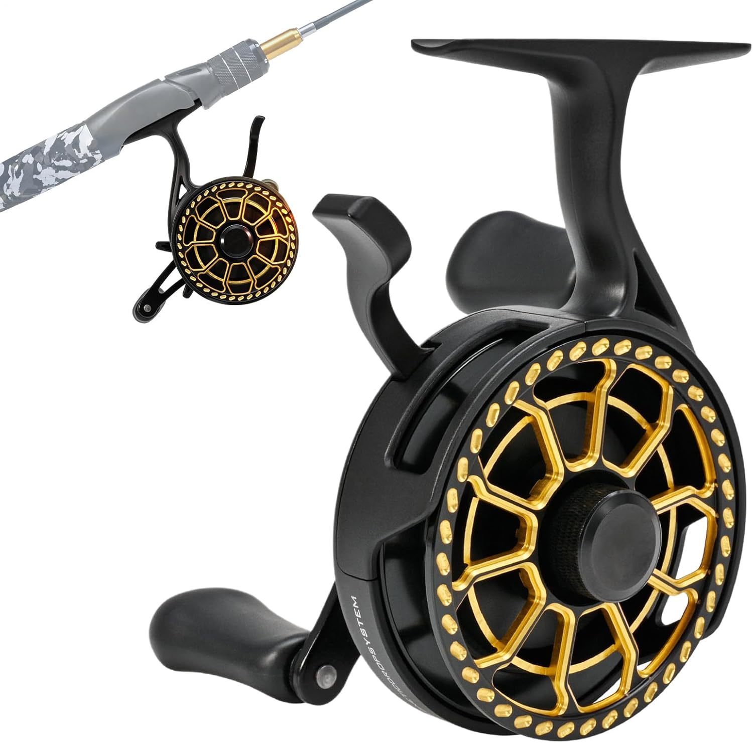 海水用リール - 磁気 ドロップ システム ホイール | 氷上釣り用リール | トラウト サーモン クラッピー ナマズ 男性 初心者