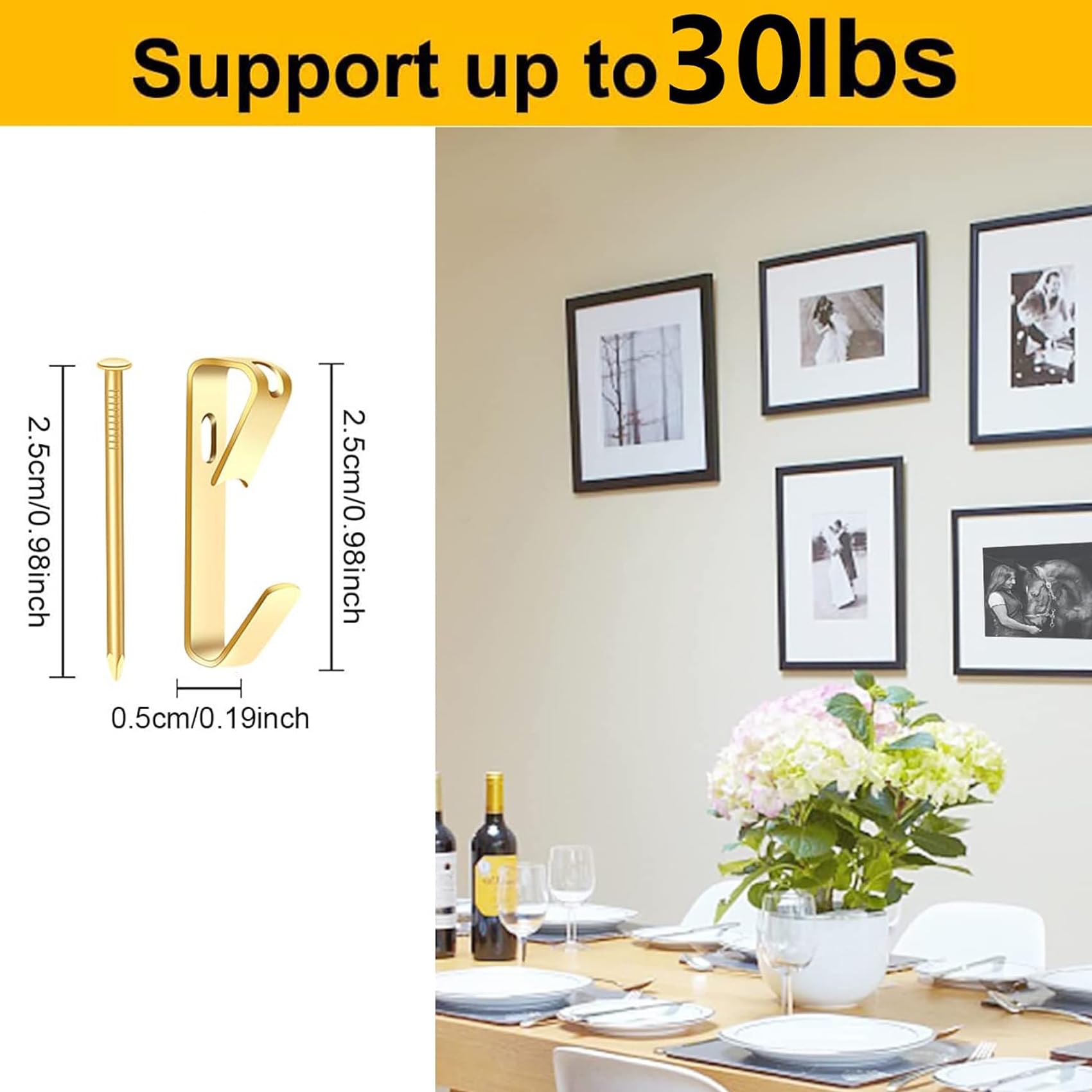 Heavy Duty Picture Hooks - Image 2