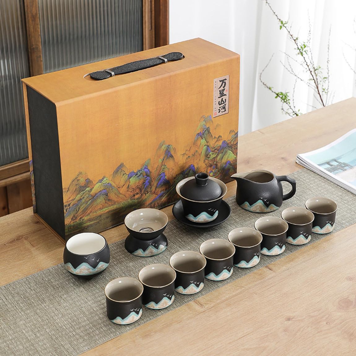 清水焼　茶碗2 湯呑2 個セット 清水焼 茶碗2 湯呑2 個セット