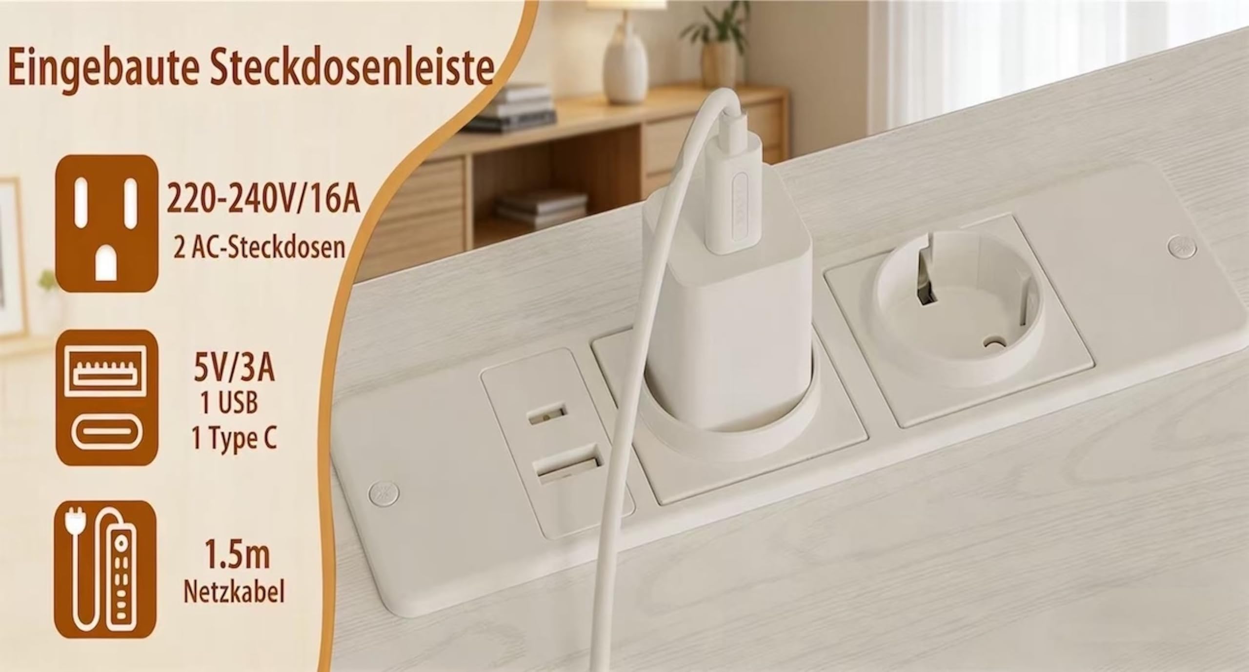 Stół gamingowy 120x50cm z ścianą perforowaną, gniazdkiem elektrycznym, małe biurko komputerowe z odwracalnymi półkami dla biurka narożnego w domowym biurze, biały