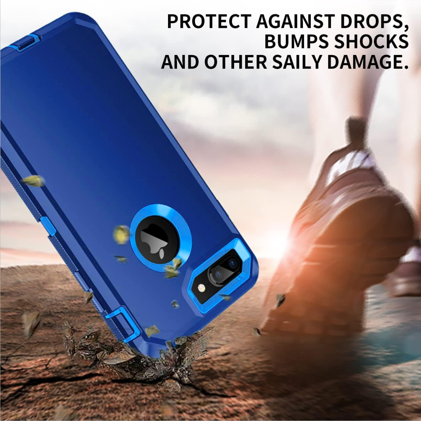 Amazon.com: Mieziba for iPhone 8 Plus/7 Plus Case,[Built in Screen