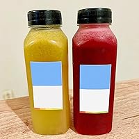 Vista 6 de MOUYAT 24 Pack 14oz Plastic Juice Bottles with Caps, 400ml Clear Plastic Sensory Bottles with Leakproof Lids, Reusable Empty Juice Smoothie