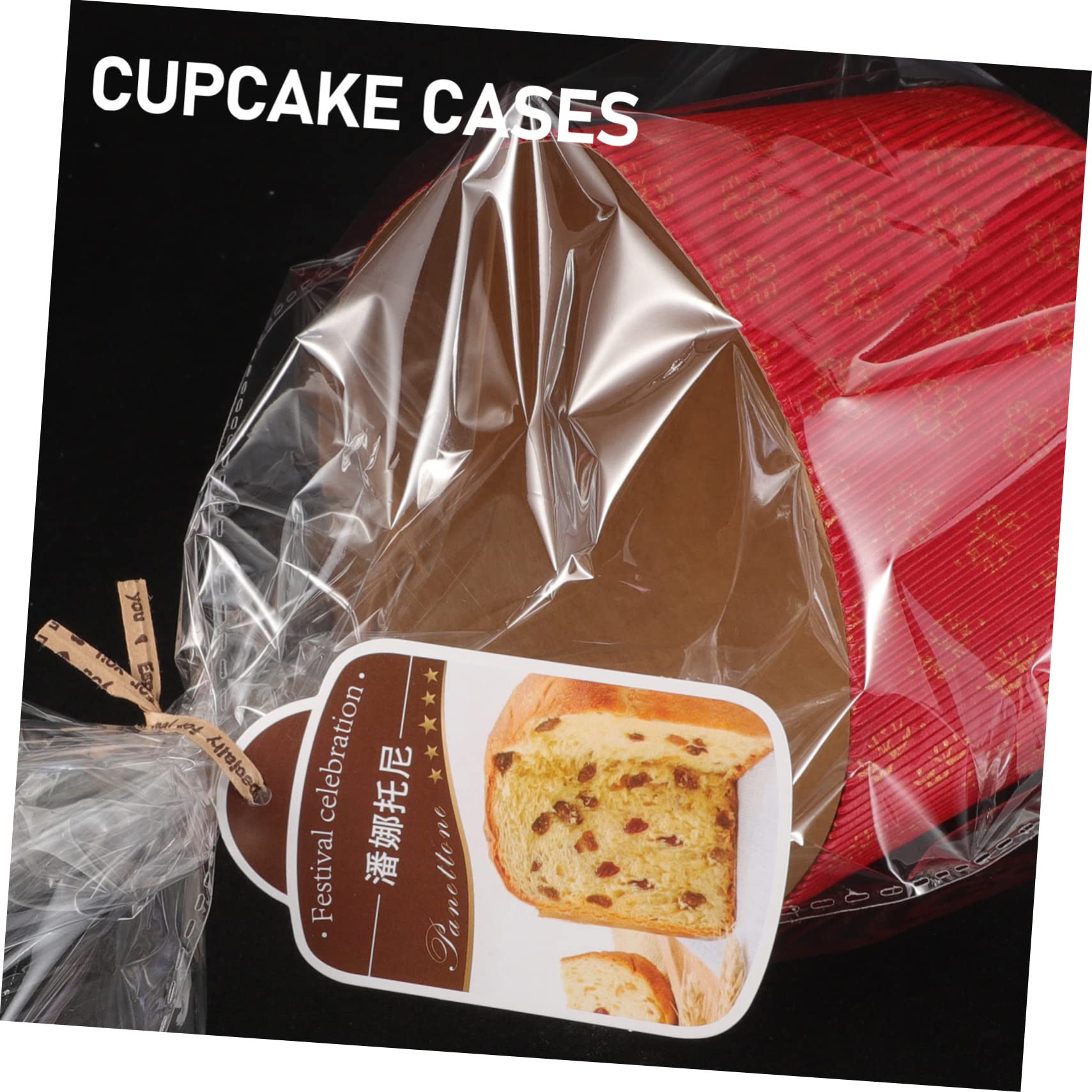 Amosfun 2 Juegos Copas de pastel corrugado moldes para muffins tazas para hornear magdalenas accesorios cocinita decoración fiesta casos de muffins moldes para mini cupcakes acanalado rojo