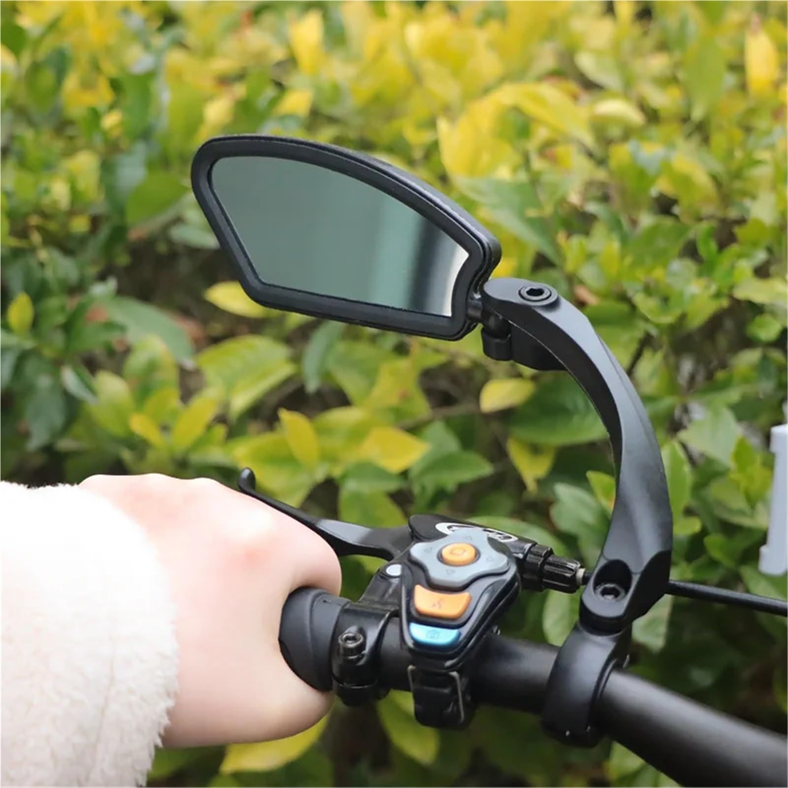 Mini Fahrradlenker Spiegel Bicycle Rearview Mirror, 360° Rotatable Wide Range for Bike & Electric Scooter Handlebar(1Set(Left and Right))