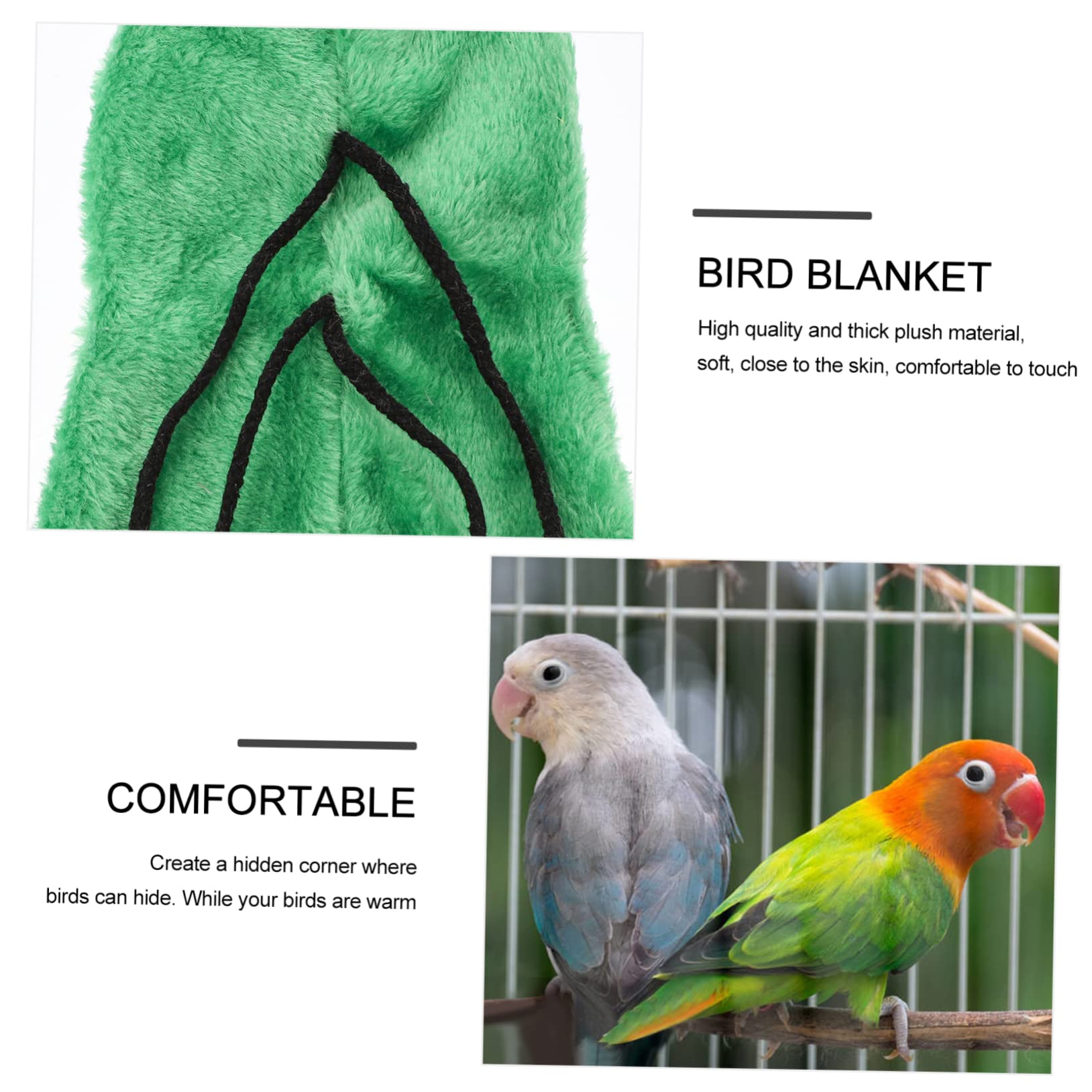 Toyvian Couverture Angle pour Perroquet Cabane Douillette pour Cage Nid Douillet pour Oiseaux Jouet Suspendu Accessoires pour Cage