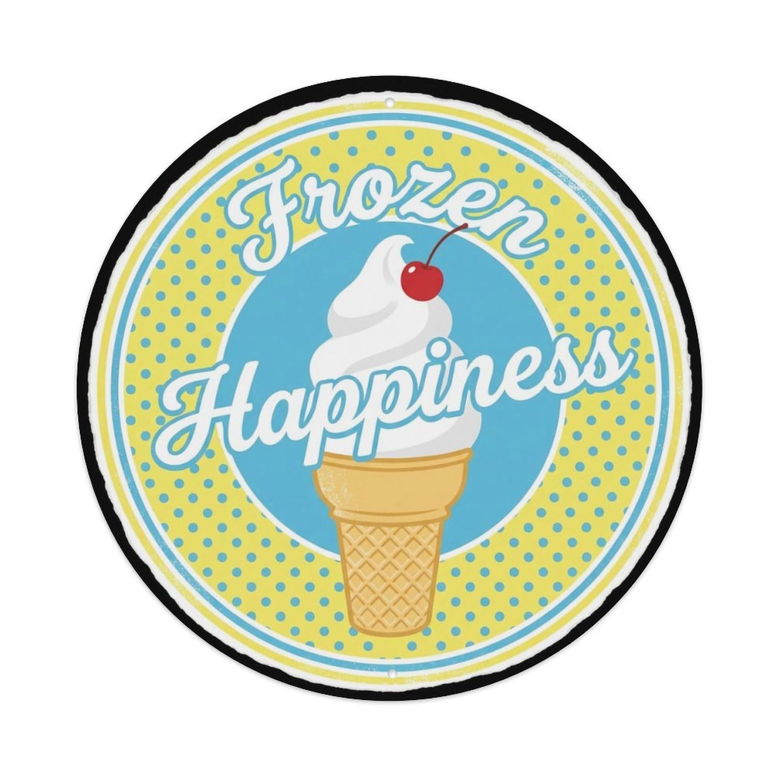 Frozen Happiness Kitchen Wall Metal Tin Sign