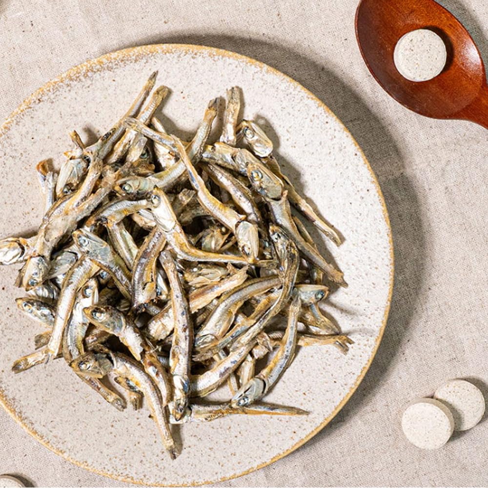 Korean Anchovy Seafood Broth Coins – 60 Count | Concentrated Stock Tablets with 20 Natural Ingredients for Rich, Deep Flavor Soup & Stew 코인육수