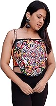 Navratri Special Tradiotional Pure Cotton Embroidered Rajasthani Kutchi Work Blouse for Women