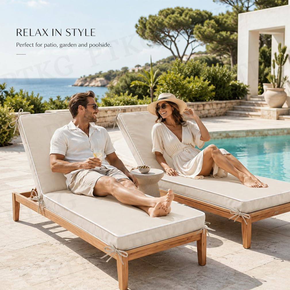 Matelas Transat Bain de Soleil Coussin Bain de Soleil Jardin Exterieur