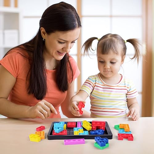 Miniatura 7 de Ainiv Juego de rompecabezas para ansiedad, juguete de rompecabezas de silicona, rompecabezas de silicona, rompecabezas de bloques de construcción,