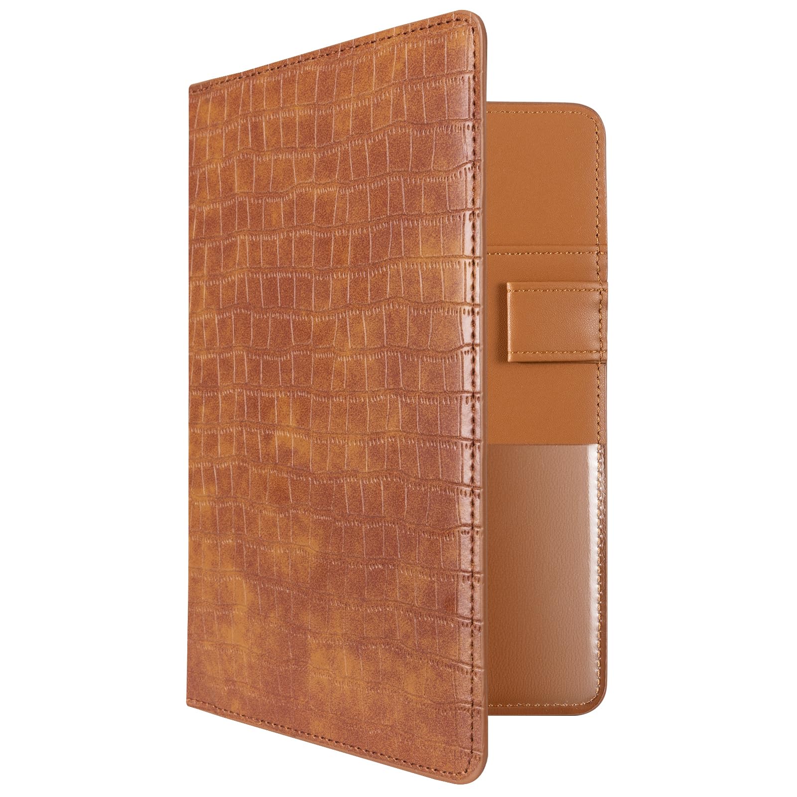 CoBak Server Book – Compact Organizer with Clear and Money Pockets, Pen Holder, Fits Apron Perfectly, Leather Waitress Book