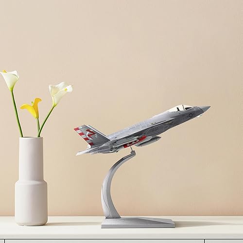 Miniatura 7 de F-35C Lightning 172 Metal Fighter Model Kits con soporte VX-23 3 versiones ABC Diecast Alloy Jet Replica Pre-Build Militar Avión Colección para