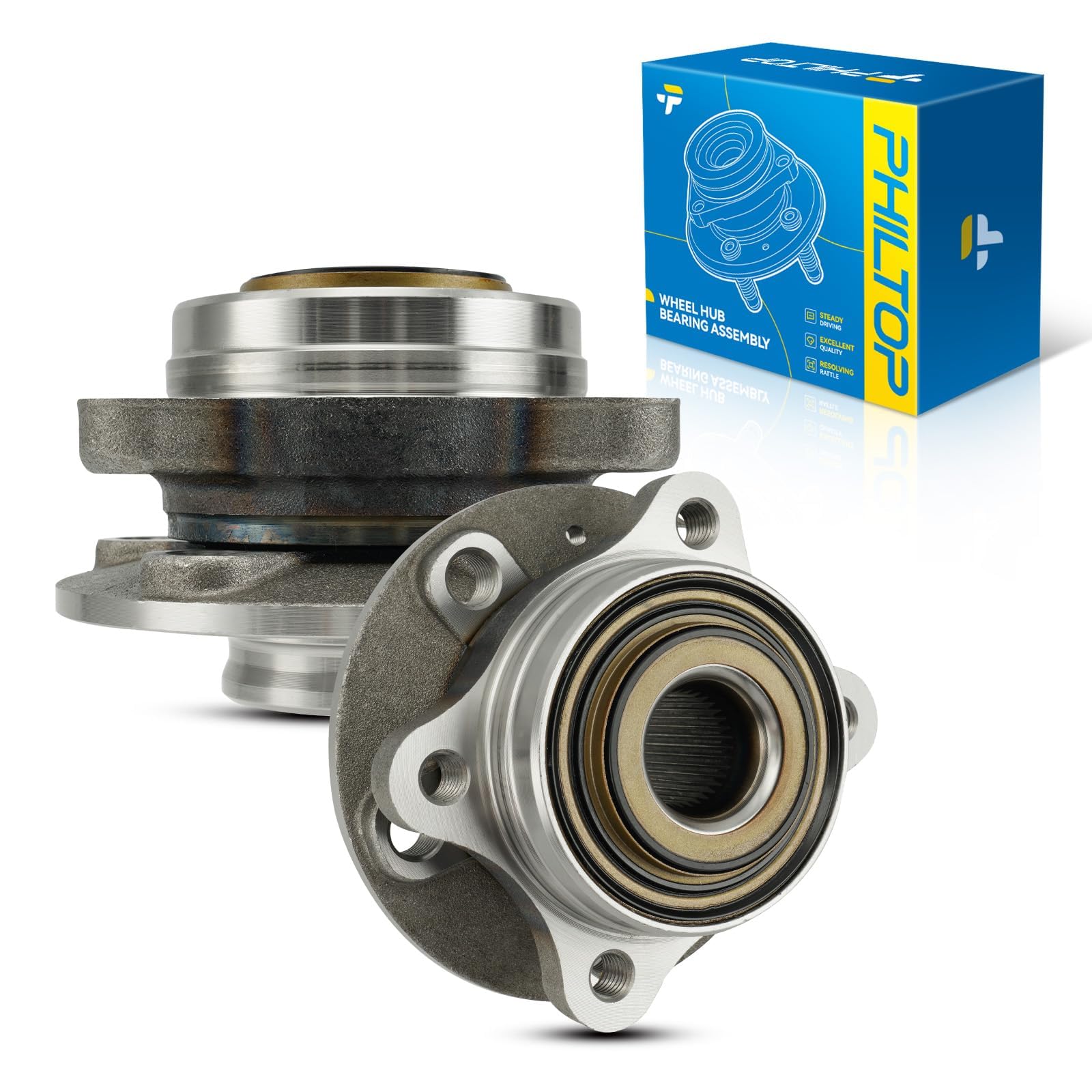 PHILTOP 513208 x2 Front Wheel Bearing Hub Assembly for Volvo XC90