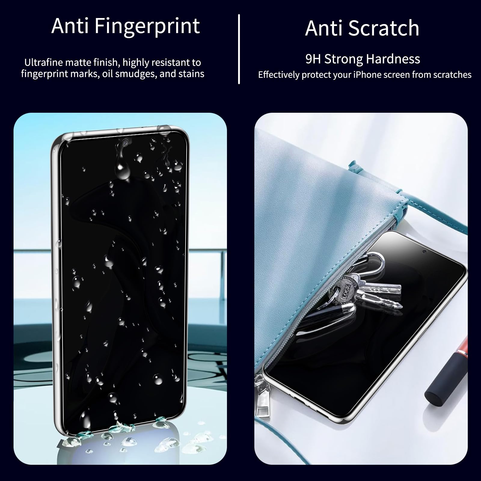 KELOLIN [2 Pezzi Privacy Pellicola Protettiva per Xiaomi 11T/11T pro, 9H Durezza, Anti Graffio, Anti Spy in Vetro Temperato Compatibile con Xiaomi 11T/11T pro