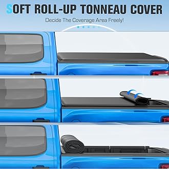 5.2FT Soft Roll Up Truck Bed Tonneau Cover for 2015-2024 Chevy Colorado GMC Canyon 5.2 FT (61") Bed Styleside Fleetside