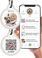 Vista 13 de Etiquetas personalizadas para perros y mascotas, etiqueta de identificación de perro de silicona, etiquetas de identificación de mascotas con código