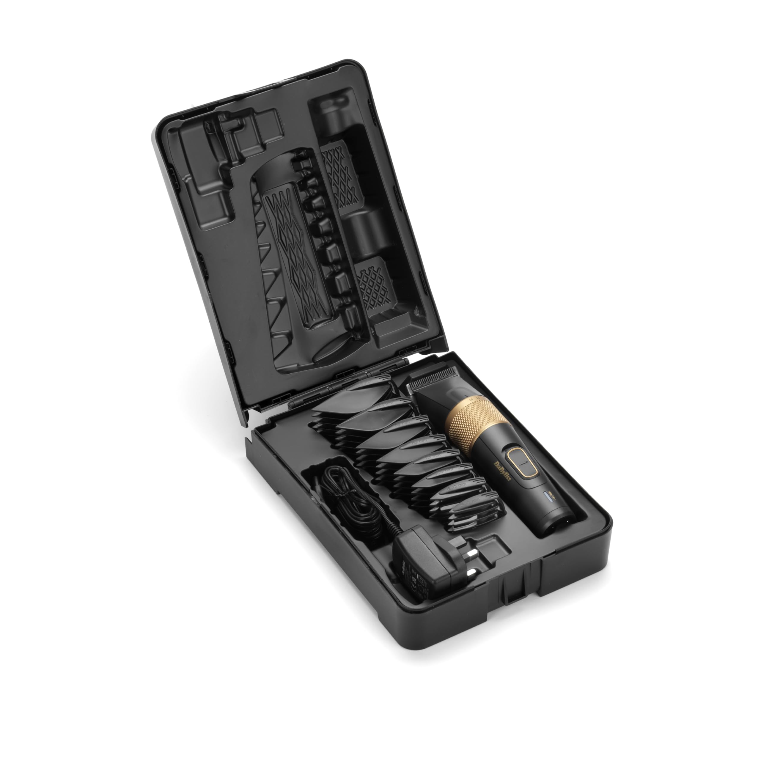 BaByliss Graphite Precision Haarschneider, 8 Kammführungen, 40 Schnittlängen, Kühl bleibende Graphit-Klinge, Lihitum-Ionen Akku, E987E