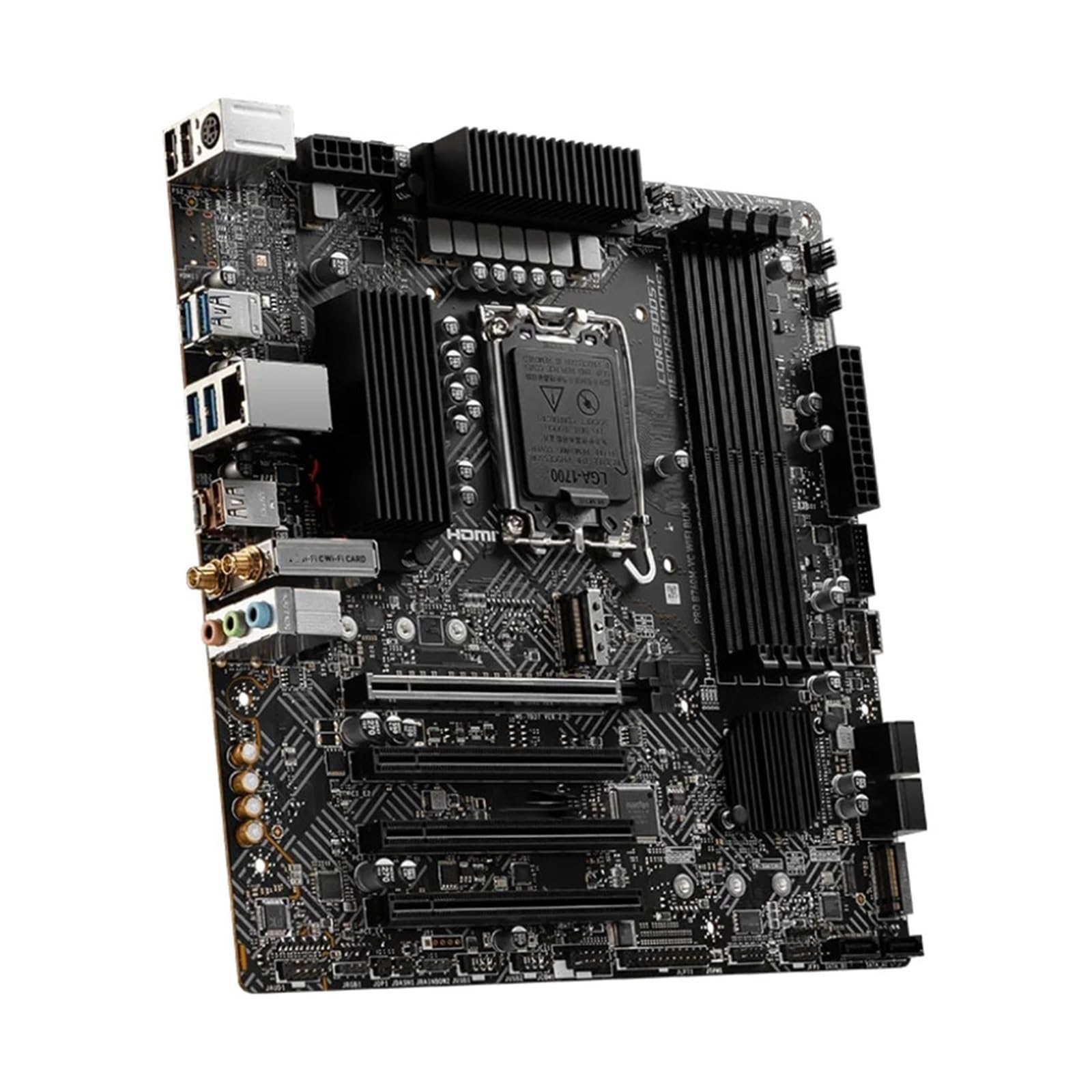 Carte Mere Carte mère Fit for MSI Pro B760M-VC WiFi Bulk LGA 1700, B760 DDR5 M.2 Wi-FI 6E Prise en Charge mATX processeur i9-14900F i5-13400 i9-12900