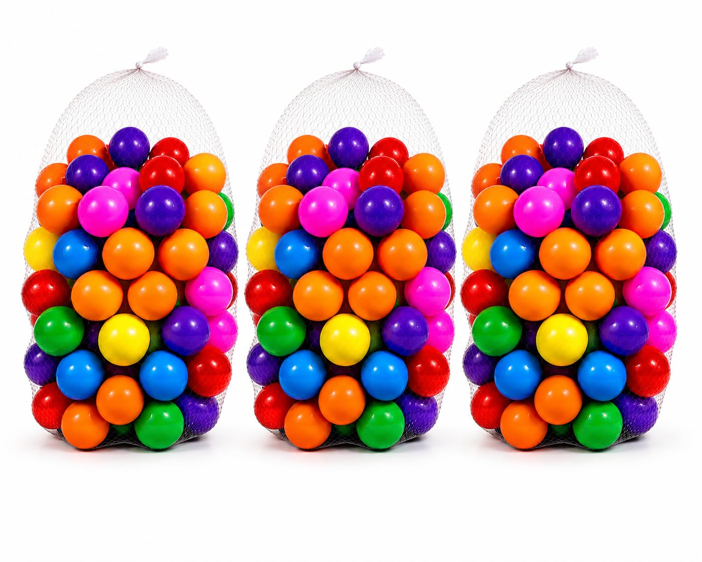 HH Home Hut 300PCS Soft Plastic Mini Play Balls Multi Vibrant Colours - durable, No Sharp Edges, Non Toxic, Phthalate & BPA Free - Use in Kids or Toddler Ball Pit (300PCS)