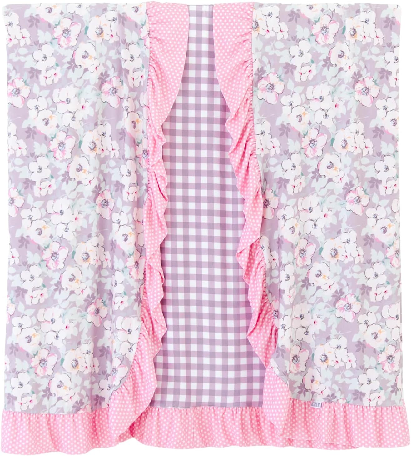 Dreamiere Reversible Toddler Blanket Bloom Baby Bloom - Soft Double-Layer Bamboo Viscose Baby Blanket, Hypoallergenic & Breathable, 53x53 Kids Throw for Bed, Stroller & Travel, Year-Round Baby Bedding