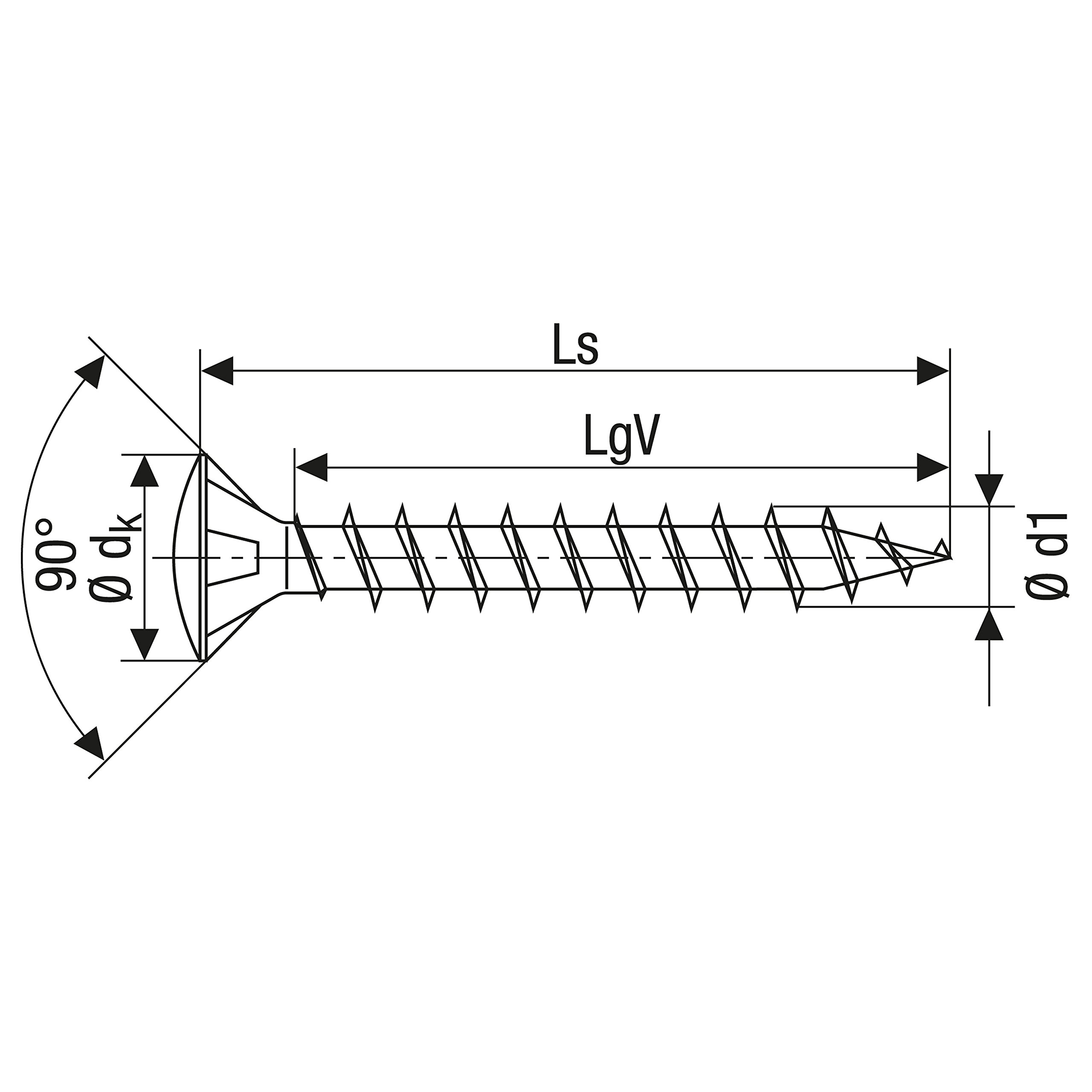 SPAX - Śruba uniwersalna, 3,0 x 20 mm, 200 sztuk, łeb stożkowy soczewki, T-STAR plus, pełny gwint, stal nierdzewna A2, 1.4567-0627000300203
