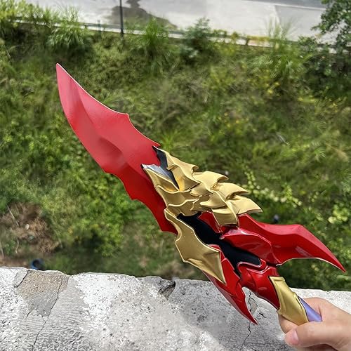 Miniatura 9 de Espada de cosplay de Kamish de Kamish de 24 pulgadas, espada de acero dorado con soporte de exhibición, accesorio de cosplay, para colección,