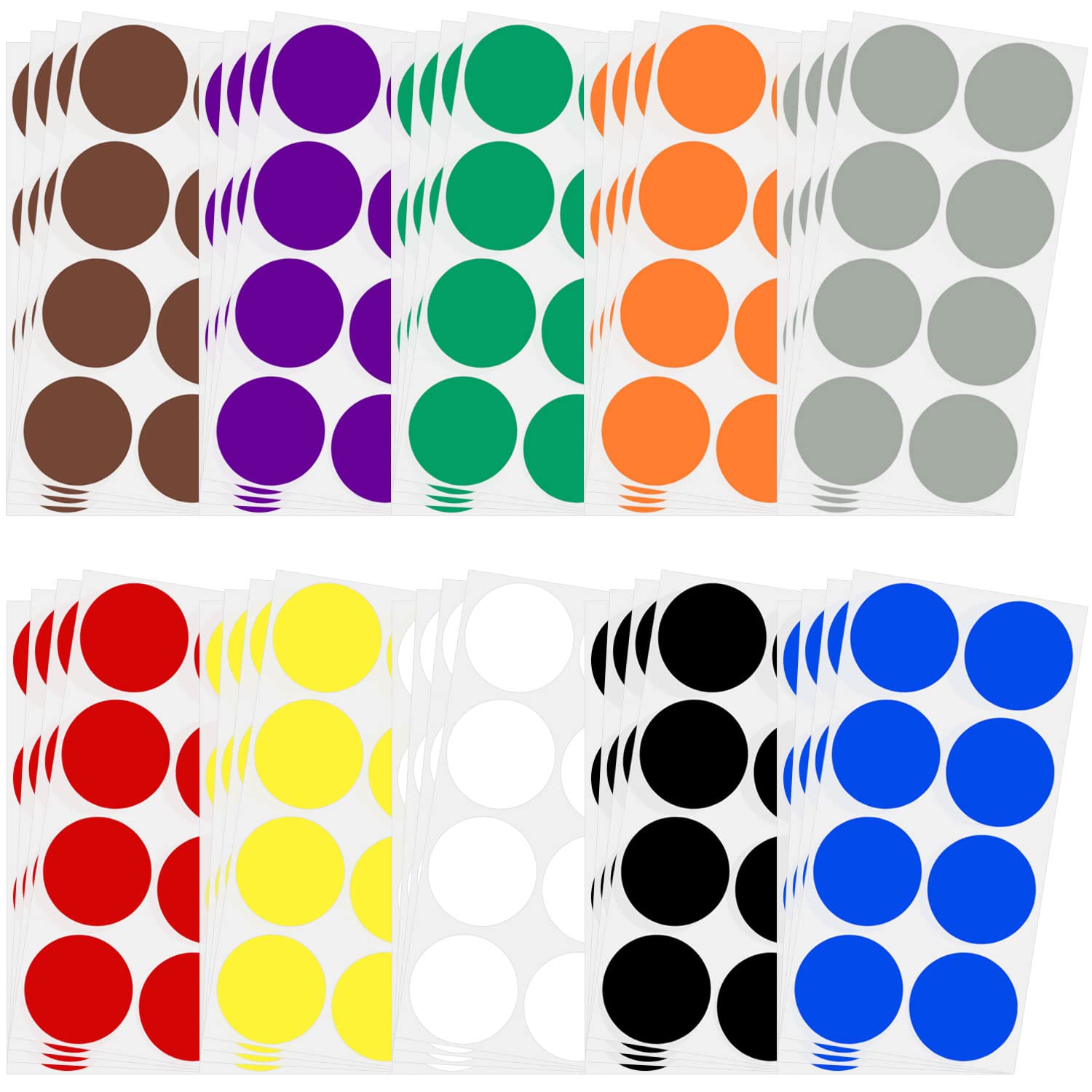 Stickers Círculos Pequeños Organización Pegatinas De Puntos De Colores 17 Mm - 5/8 Pulgadas, Ideales Para Codificación Y Organización Etiquetas Colores Codificación