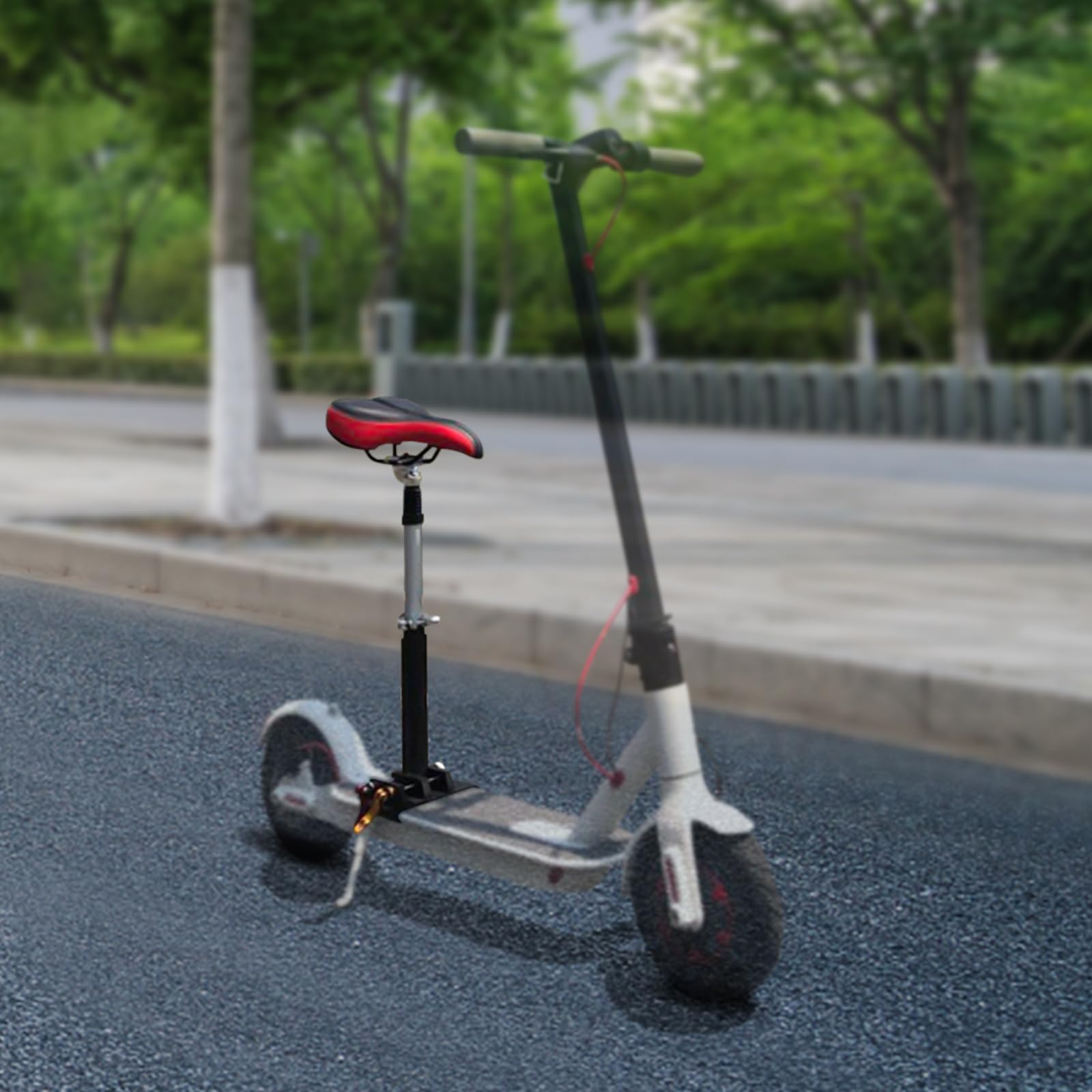 Siège de scooter électrique, coussin de selle réglable 45 à 65 cm, selle de skateboard électrique, siège absorbant les chocs, compatible avec trottinette électrique Xiaomi 26 x 16 cm