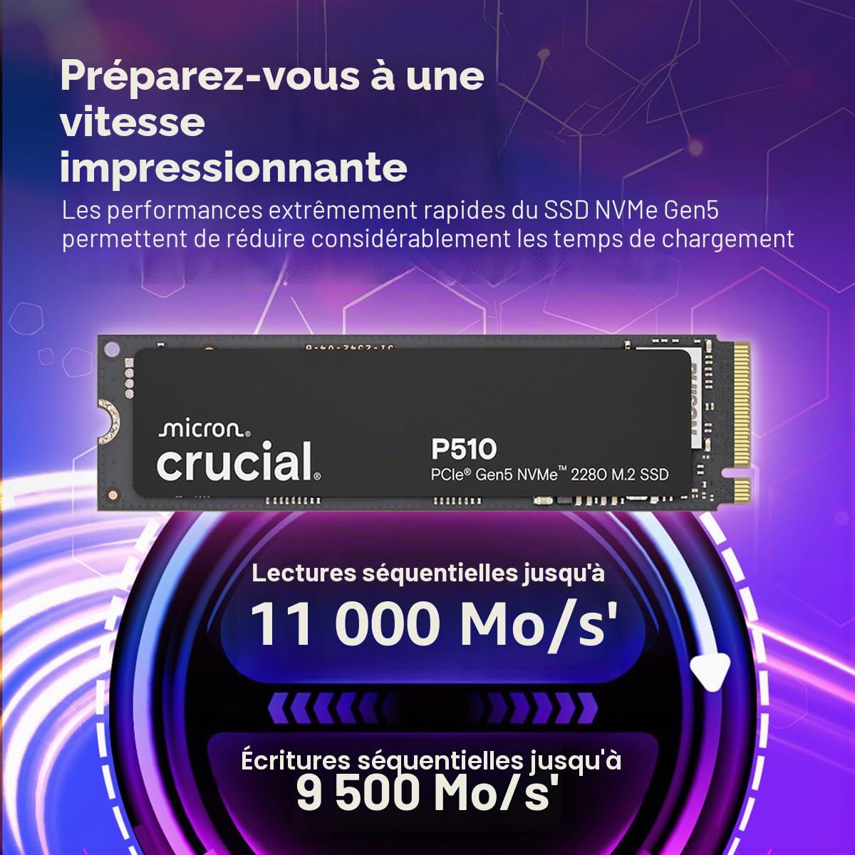 Crucial P510 - Ssd - 2 Tb - Intern - M.2 2280 - Pci Express 5.0 X4 (nvme)