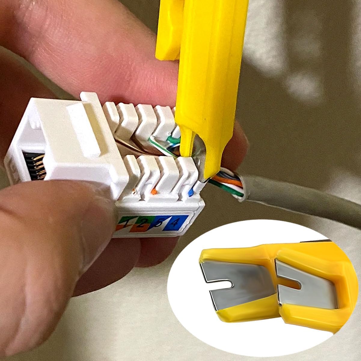 6 Pcs Mini Wire Stripper Tool, Small Wire Strippers, Mini Cable Stripper, Network Cable Cutter, Punch Down Tool, Network Wire Stripper, for RJ45/Cat5/Cat6 Data Lines Telephone Computer UTP Cable
