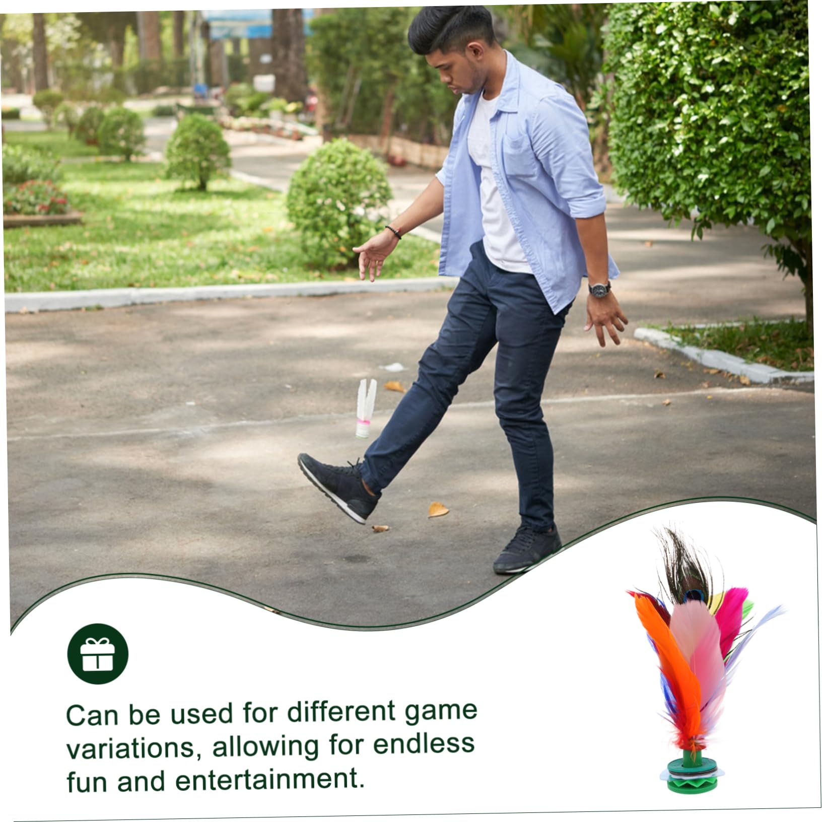 ERINGOGO Sporting Supplies 2pcs Exercise Kick Shuttlecock Traditional Chinese Toy for Fitness and Coordination Improvement