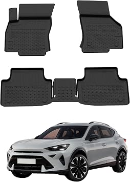 Floor Mats fits Cupra Formentor Plug in Hybrid 2024-2026 | Custom Fit Floor Liner for Cars | Premium Quality Car Mats Black | Odorless All Weather Waterproof Durable 4.5D Liner
