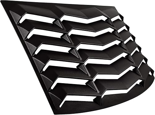 Miniatura 6 de Juego de persianas para ventana trasera y lateral 2016-2023, estilo Lambo, color negro mate, compatible con Chevrolet Chevy Camaro 2016 2017 2018