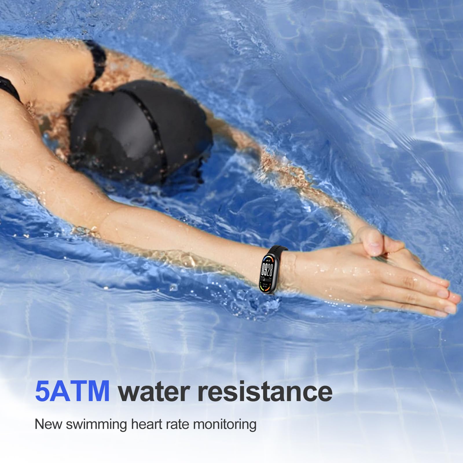 XIAOMI Mi Smart Band 10 (2025) - 1.72" AMOLED Display | 21 Days Battery Life | Touchscreen, Multi-Sport Tracker, Activity Tracker, Heart Rate Monitor | BT5.4 - Midnight Black