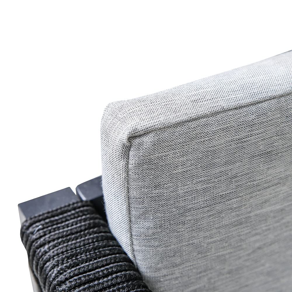 greemotion PET Hundesofa aus Aluminium mit Ropes, ca. 100 x 40 x 117 cm, anthrazit/grau