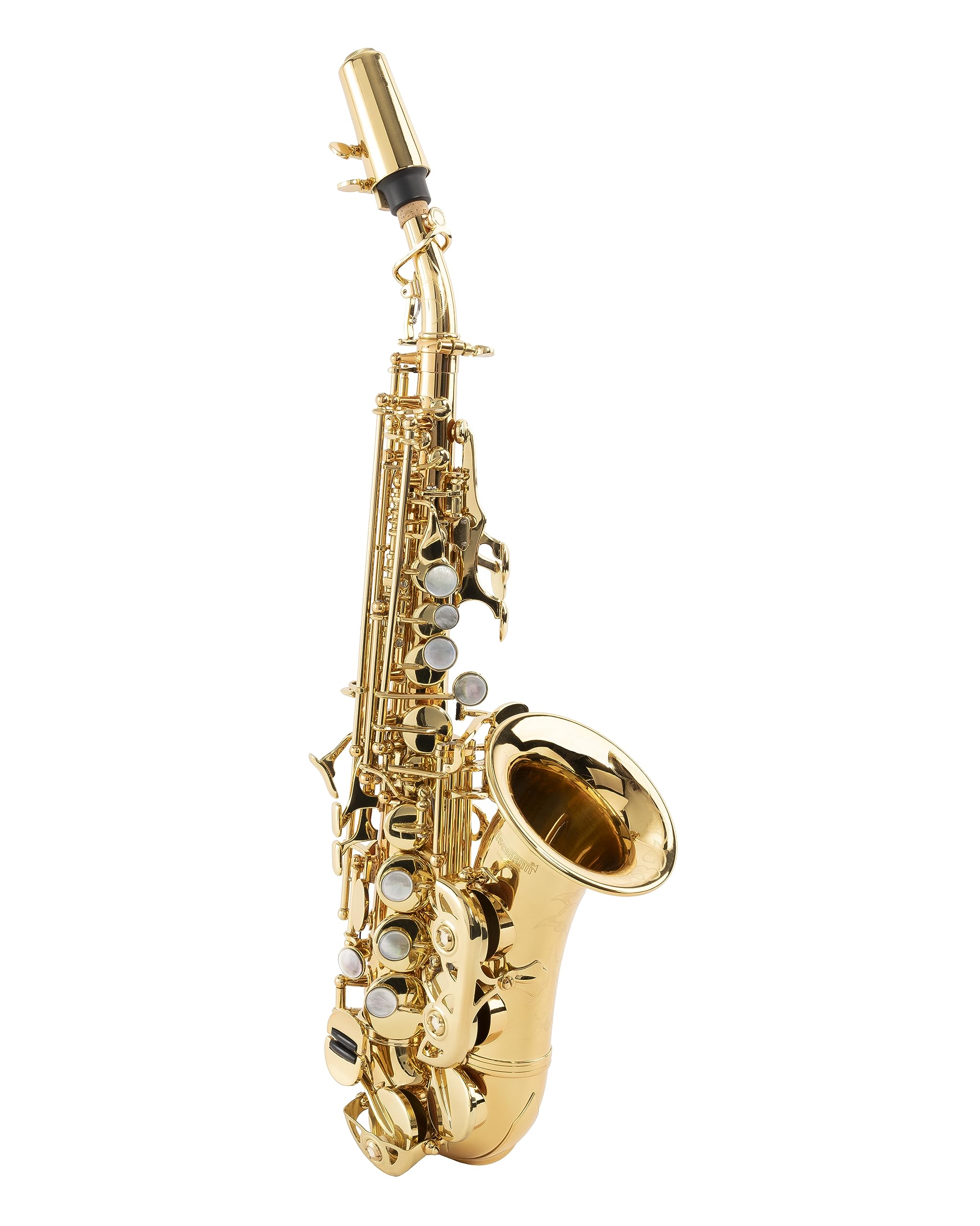 Amazon.com: WISEMANN DSS-C500 Soprano Saxophone, Curved body, gold