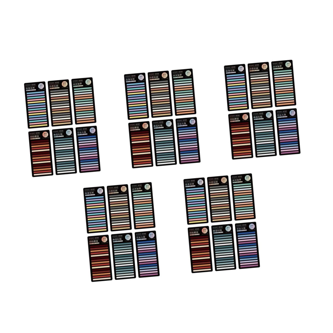 Gadpiparty 30 Sätze Sticky Buchmarker Selbstklebende Seitenregister Transparent Notizen für Schule Büro und Zuhause für Annotationen Organisation von Büchern Zufälliger Stil