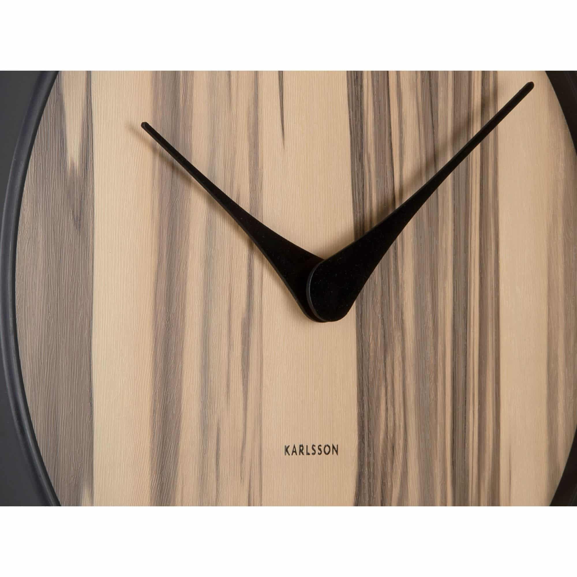 Karlsson Wooden Wall Clock Melange, 36 x 4.5 x 30, Natural, 36 x 4,5 x 30 - Image 4
