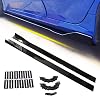 Universal 86.6 Inch Side Skirts Rocker Panels Extensions Compatible with Subaru,VW, Mazda,Mustang, Honda, Toyota, BMW Chevrolet, Ford, Mazda