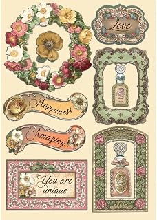Stamperia Forma de Color: Perfume Rosa, Multicolor, A5